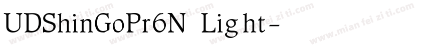 UDShinGoPr6N Light字体转换